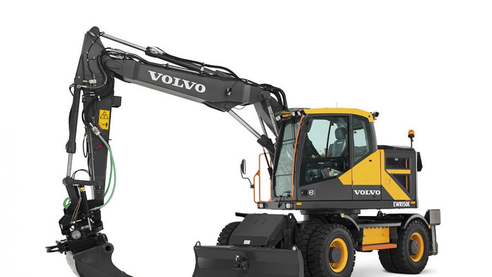 volvo find wheeled excavator ewr150e t4f walkaround 10001000